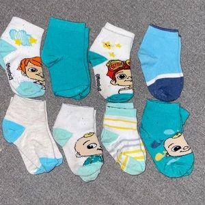 Cocomelon toddler baby socks 8pairs